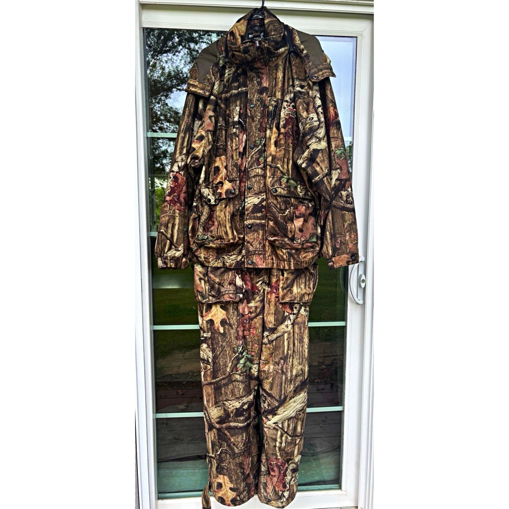 Mossy Oak Break-Up Infinity Men's 2XL Camo Jacket & Bib Pants Set Hooded